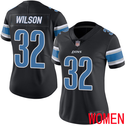 Detroit Lions Limited Black Women Tavon Wilson Jersey NFL Football #32 Rush Vapor Untouchable->detroit lions->NFL Jersey